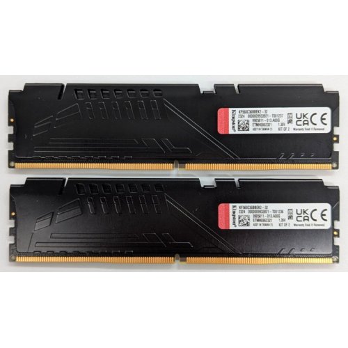 Озп Kingston DDR5 32GB (2x16GB) 6000Mhz FURY Beast (KF560C36BBEK2-32) (Відновлено продавцем, 732361) купити з перевіркою сумісності: огляд, характеристики, ціна у Києві, Львові, Вінниці, Хмельницькому, Івано-Франківську, Україні | інтернет-магазин TELEMART.UA фото