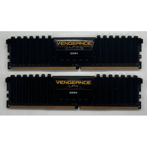 Озп Corsair DDR4 16GB (2x8GB) 3000Mhz Vengeance LPX (CMK16GX4M2D3000C16) Black (Відновлено продавцем, 732375) купити з перевіркою сумісності: огляд, характеристики, ціна у Києві, Львові, Вінниці, Хмельницькому, Івано-Франківську, Україні | інтернет-магазин TELEMART.UA фото