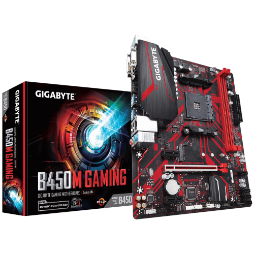 Материнська плата Gigabyte B450M GAMING (sAM4, AMD B450) (Відновлено продавцем, 732383) купити з перевіркою сумісності: огляд, характеристики, ціна у Києві, Львові, Вінниці, Хмельницькому, Івано-Франківську, Україні | інтернет-магазин TELEMART.UA фото