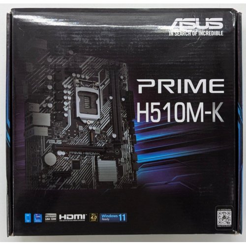 Материнська плата Asus PRIME H510M-K (s1200, Intel H510) (Відновлено продавцем, 732401) купити з перевіркою сумісності: огляд, характеристики, ціна у Києві, Львові, Вінниці, Хмельницькому, Івано-Франківську, Україні | інтернет-магазин TELEMART.UA фото