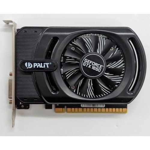 Відеокарта Palit GeForce GTX 1650 StormX 4096MB (NE51650006G1-1170F) (Відновлено продавцем, 732591) купити з перевіркою сумісності: огляд, характеристики, ціна у Києві, Львові, Вінниці, Хмельницькому, Івано-Франківську, Україні | інтернет-магазин TELEMART.UA фото