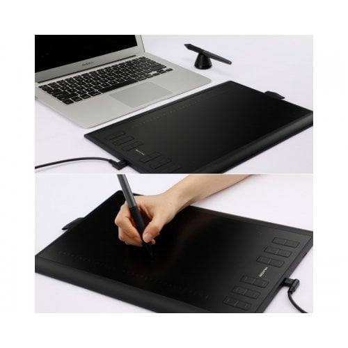 Купити Графічний планшет Huion Inspiroy H1060P Black - ціна в Києві, Львові, Вінниці, Хмельницькому, Франківську, Україні | інтернет-магазин TELEMART.UA фото