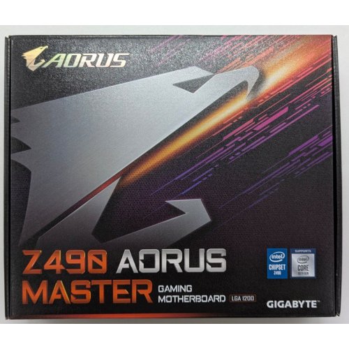 Материнська плата Gigabyte Z490 AORUS MASTER (s1200, Intel Z490) (Відновлено продавцем, 732626) купити з перевіркою сумісності: огляд, характеристики, ціна у Києві, Львові, Вінниці, Хмельницькому, Івано-Франківську, Україні | інтернет-магазин TELEMART.UA фото