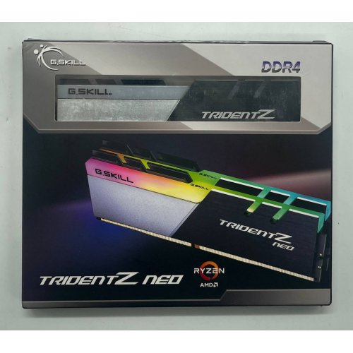 Озп G.Skill DDR4 32GB (2x16GB) 3600Mhz Trident Z NEO (F4-3600C18D-32GTZN) (Відновлено продавцем, 732627) купити з перевіркою сумісності: огляд, характеристики, ціна у Києві, Львові, Вінниці, Хмельницькому, Івано-Франківську, Україні | інтернет-магазин TELEMART.UA фото