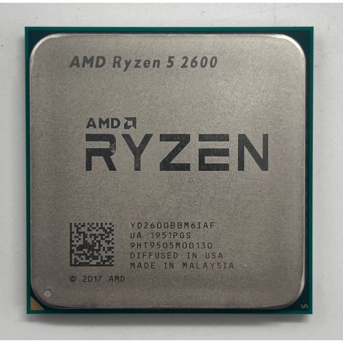 Процесор AMD Ryzen 5 2600 3.4(3.9)GHz 16MB sAM4 Tray (YD2600BBM6IAF) (Відновлено продавцем, 732640) купити з перевіркою сумісності: огляд, характеристики, ціна у Києві, Львові, Вінниці, Хмельницькому, Івано-Франківську, Україні | інтернет-магазин TELEMART.UA фото