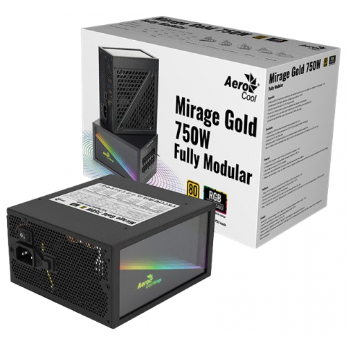 Уцінка блок живлення Aerocool Mirage Gold FM 750W (ACPG-MF75FEC.11) (Сліди використання, 732660) купити з перевіркою сумісності: огляд, характеристики, ціна у Києві, Львові, Вінниці, Хмельницькому, Івано-Франківську, Україні | інтернет-магазин TELEMART.UA фото