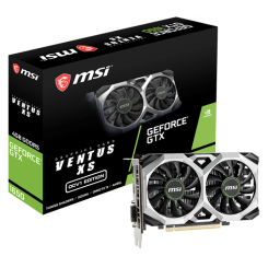 Відеокарта MSI GeForce GTX 1650 VENTUS XS OC 4096MB (GTX 1650 VENTUS XS 4G OCV1) (Відновлено продавцем, 732692)