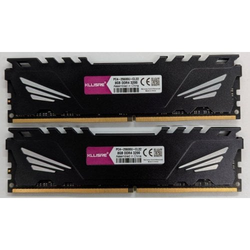 Озп Kllisre DDR4 16GB (2x8GB) 3200 Mhz (PC4-25600U-CL22) (Відновлено продавцем, 733066) купити з перевіркою сумісності: огляд, характеристики, ціна у Києві, Львові, Вінниці, Хмельницькому, Івано-Франківську, Україні | інтернет-магазин TELEMART.UA фото