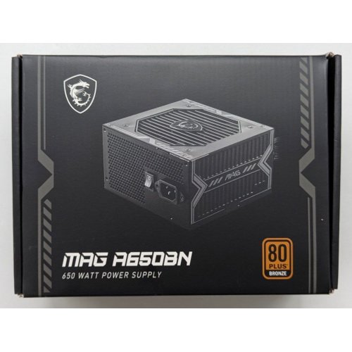 Блок живлення MSI MAG 750W PCIE5 (A750BN) (Відновлено продавцем, 733123) купити з перевіркою сумісності: огляд, характеристики, ціна у Києві, Львові, Вінниці, Хмельницькому, Івано-Франківську, Україні | інтернет-магазин TELEMART.UA фото