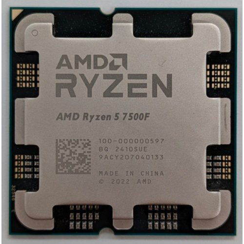 Процесор AMD Ryzen 5 7500F 3.7(5.0)GHz 32MB sAM5 Tray (100-000000597) (Відновлено продавцем, 733344) купити з перевіркою сумісності: огляд, характеристики, ціна у Києві, Львові, Вінниці, Хмельницькому, Івано-Франківську, Україні | інтернет-магазин TELEMART.UA фото