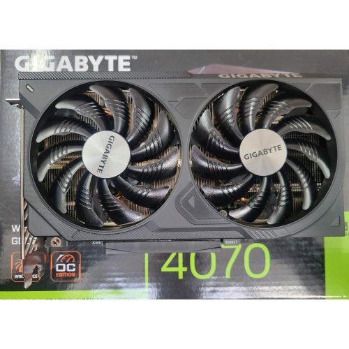 Купить Уценка видеокарта Gigabyte GeForce RTX 4070 WindForce 2X V2 OC 12228MB (GV-N4070WF2OCV2-12GD) (Следы использования, 733435) с проверкой совместимости: обзор, характеристики, цена в Киеве, Днепре, Одессе, Харькове, Украине | интернет-магазин TELEMART.UA фото