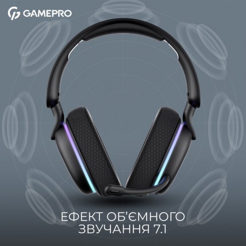 Купить Наушники GamePro Asgard Bragi RGB (HSW250B) Black - цена в Харькове, Киеве, Днепре, Одессе
в интернет-магазине Telemart фото