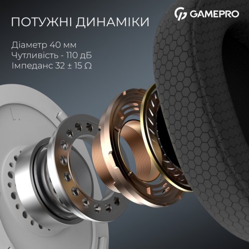 Купити Навушники GamePro Asgard Bragi RGB (HSW250W) White - ціна в Києві, Львові, Вінниці, Хмельницькому, Франківську, Україні | інтернет-магазин TELEMART.UA фото