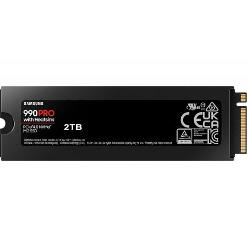 Уцінка ssd-диск Samsung V-NAND TLC 990 Pro 4TB M.2 with heatsink (2280 PCI-E) NVMe x4 (MZ-V9P4T0GW) (вскрите пакування, 733477) купити з перевіркою сумісності: огляд, характеристики, ціна у Києві, Львові, Вінниці, Хмельницькому, Івано-Франківську, Україні | інтернет-магазин TELEMART.UA фото