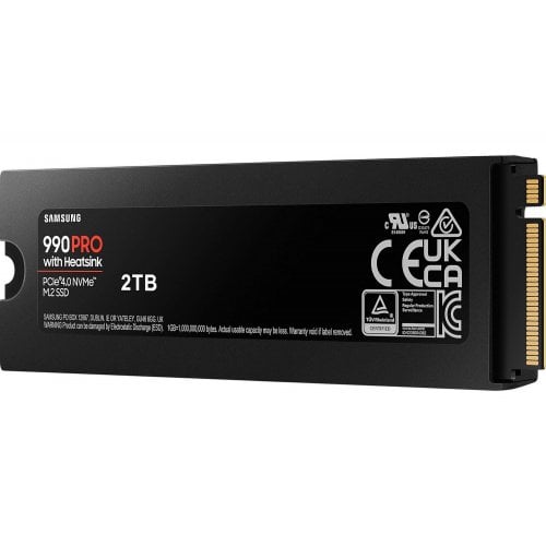 Купить Уценка ssd-диск Samsung V-NAND TLC 990 Pro 4TB M.2 with heatsink (2280 PCI-E) NVMe x4 (MZ-V9P4T0GW) (вскрите пакування, 733477) с проверкой совместимости: обзор, характеристики, цена в Киеве, Днепре, Одессе, Харькове, Украине | интернет-магазин TELEMART.UA фото