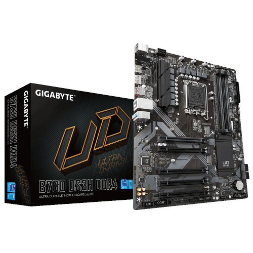 Уцінка материнська плата Gigabyte B760 DS3H DDR4 (s1700, Intel B760) (вскрите пакування, 733831) купити з перевіркою сумісності: огляд, характеристики, ціна у Києві, Львові, Вінниці, Хмельницькому, Івано-Франківську, Україні | інтернет-магазин TELEMART.UA фото