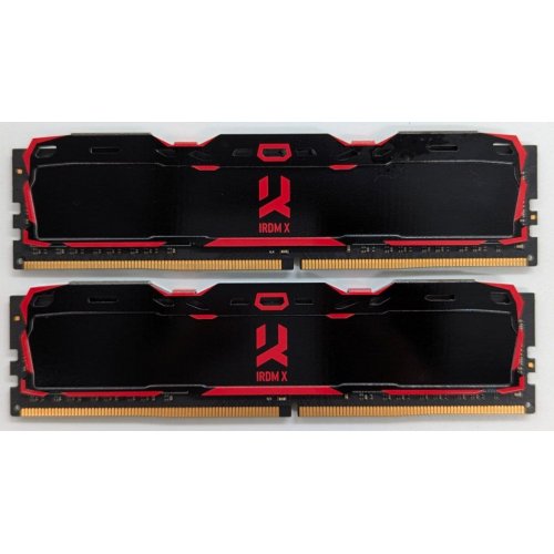 Озп GoodRAM DDR4 16GB (2x8GB) 2666Mhz IRDM X Black (IR-X2666D464L16S/16GDC) (Відновлено продавцем, 734065) купити з перевіркою сумісності: огляд, характеристики, ціна у Києві, Львові, Вінниці, Хмельницькому, Івано-Франківську, Україні | інтернет-магазин TELEMART.UA фото