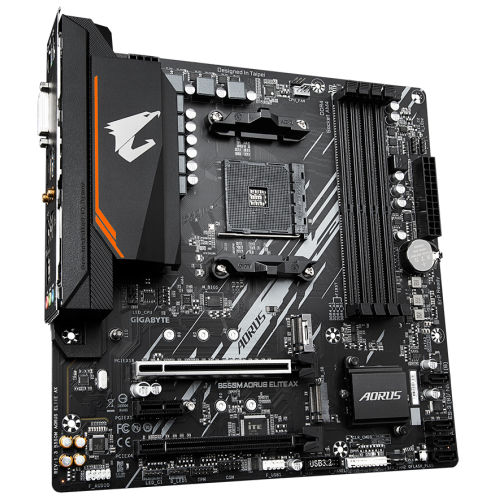 Уцінка материнська плата Gigabyte B550M AORUS ELITE AX (sAM4, AMD B550) (Пошкоджено пакування, 734461) купити з перевіркою сумісності: огляд, характеристики, ціна у Києві, Львові, Вінниці, Хмельницькому, Івано-Франківську, Україні | інтернет-магазин TELEMART.UA фото