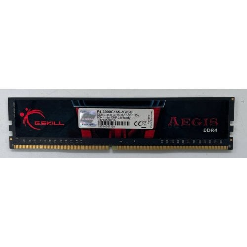 Купить Озу G.Skill DDR4 8GB 3000Mhz Aegis (F4-3000C16S-8GISB) (Восстановлено продавцом, 734623) с проверкой совместимости: обзор, характеристики, цена в Киеве, Днепре, Одессе, Харькове, Украине | интернет-магазин TELEMART.UA фото