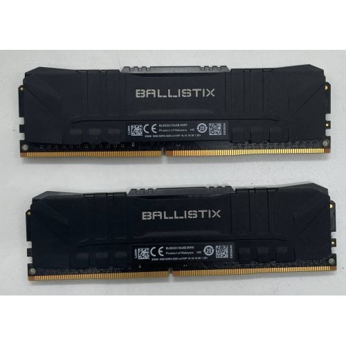 Озп Crucial DDR4 16GB (2x8GB) 3200Mhz Ballistix Black (BL2K8G32C16U4B) (Відновлено продавцем, 734626) купити з перевіркою сумісності: огляд, характеристики, ціна у Києві, Львові, Вінниці, Хмельницькому, Івано-Франківську, Україні | інтернет-магазин TELEMART.UA фото