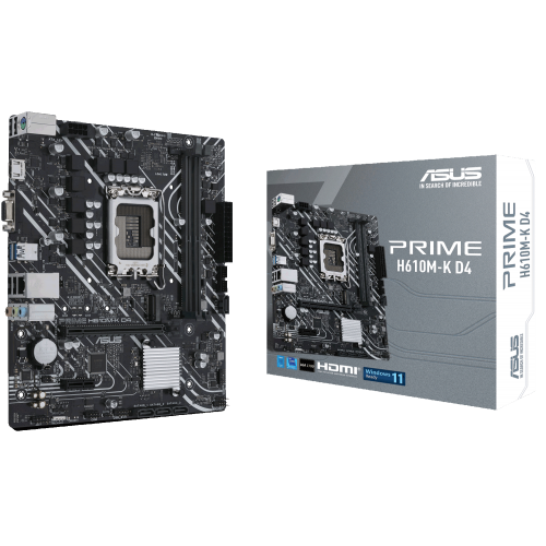 Купить Материнская плата Asus PRIME H610M-K D4 (s1700, Intel H610) (Восстановлено продавцом, 734635) с проверкой совместимости: обзор, характеристики, цена в Киеве, Днепре, Одессе, Харькове, Украине | интернет-магазин TELEMART.UA фото