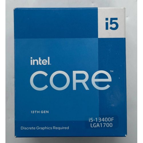 Процесор Intel Core i5-13400F 2.5(4.6)GHz 20MB s1700 Box (BX8071513400F) (Відновлено продавцем, 734710) купити з перевіркою сумісності: огляд, характеристики, ціна у Києві, Львові, Вінниці, Хмельницькому, Івано-Франківську, Україні | інтернет-магазин TELEMART.UA фото