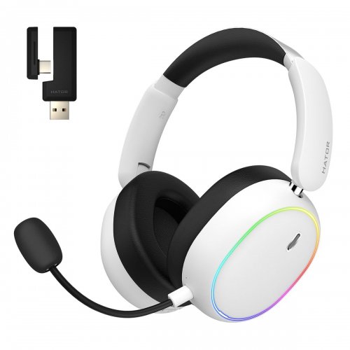 Наушники HATOR Phoenix 2 Wireless (ESH41) White купить в Украине: Киев, Днепр, Харьков, Одесса  | Низкая цена, отзывы, характеристики от TELEMART фото