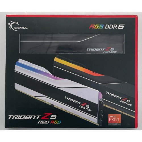 Озп G.Skill DDR5 32GB (2x16GB) 6000Mhz Trident Z5 Neo RGB (F5-6000J3038F16GX2-TZ5NR) (Відновлено продавцем, 734961) купити з перевіркою сумісності: огляд, характеристики, ціна у Києві, Львові, Вінниці, Хмельницькому, Івано-Франківську, Україні | інтернет-магазин TELEMART.UA фото