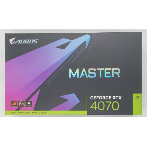 Купить Видеокарта Gigabyte GeForce RTX 4070 MASTER 12228MB (GV-N4070AORUS M-12GD) (Восстановлено продавцом, 735036) с проверкой совместимости: обзор, характеристики, цена в Киеве, Днепре, Одессе, Харькове, Украине | интернет-магазин TELEMART.UA фото