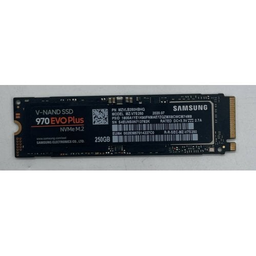 Купить Ssd-диск Samsung 970 Evo Plus V-NAND MLC 250GB M.2 (2280 PCI-E) (MZ-V7S250BW) (Восстановлено продавцом, 735046) с проверкой совместимости: обзор, характеристики, цена в Киеве, Днепре, Одессе, Харькове, Украине | интернет-магазин TELEMART.UA фото