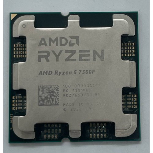 Процесор AMD Ryzen 5 7500F 3.7(5.0)GHz 32MB sAM5 Tray (100-000000597) (Відновлено продавцем, 735613) купити з перевіркою сумісності: огляд, характеристики, ціна у Києві, Львові, Вінниці, Хмельницькому, Івано-Франківську, Україні | інтернет-магазин TELEMART.UA фото