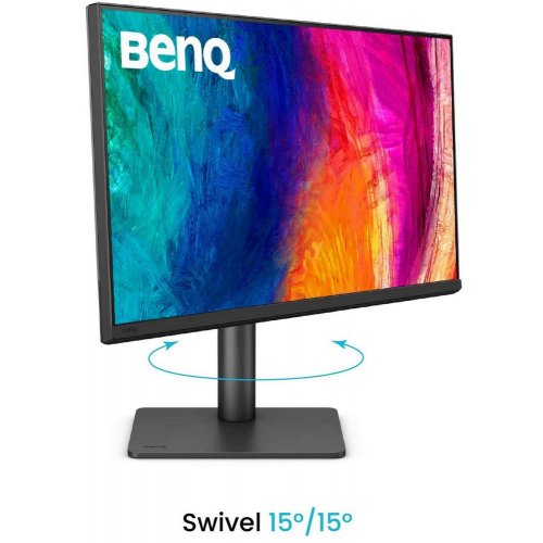 Купить Монитор BenQ 27" PD2706QN (9H.LNDLA.TBE) Grey - цена в Харькове, Киеве, Днепре, Одессе
в интернет-магазине Telemart фото