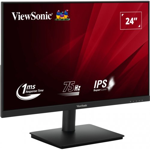 Купить Монитор ViewSonic 23.8" VA240-H-2 Black - цена в Харькове, Киеве, Днепре, Одессе
в интернет-магазине Telemart фото