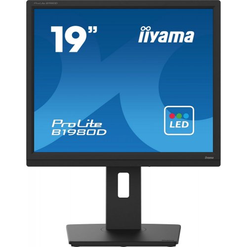 Купить Монитор Iiyama 19" ProLite B1980D-B5 Black - цена в Харькове, Киеве, Днепре, Одессе
в интернет-магазине Telemart фото