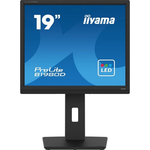 Купить Монитор Iiyama 19" ProLite B1980D-B5 Black - цена в Харькове, Киеве, Днепре, Одессе
в интернет-магазине Telemart фото