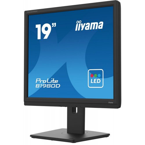 Купить Монитор Iiyama 19" ProLite B1980D-B5 Black - цена в Харькове, Киеве, Днепре, Одессе
в интернет-магазине Telemart фото