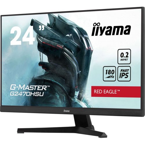 Купити Монітор Iiyama 23.8" G-Master G2470HSU-B6 Black - ціна в Києві, Львові, Вінниці, Хмельницькому, Франківську, Україні | інтернет-магазин TELEMART.UA фото