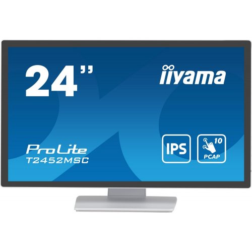 Купить Монитор Iiyama 23.8" ProLite T2452MSC-W1 White - цена в Харькове, Киеве, Днепре, Одессе
в интернет-магазине Telemart фото