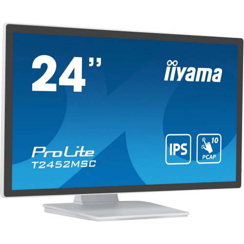 Купить Монитор Iiyama 23.8" ProLite T2452MSC-W1 White - цена в Харькове, Киеве, Днепре, Одессе
в интернет-магазине Telemart фото