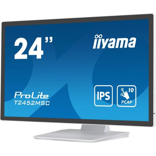 Купить Монитор Iiyama 23.8" ProLite T2452MSC-W1 White - цена в Харькове, Киеве, Днепре, Одессе
в интернет-магазине Telemart фото