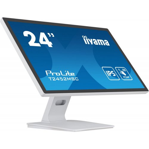 Купить Монитор Iiyama 23.8" ProLite T2452MSC-W1 White - цена в Харькове, Киеве, Днепре, Одессе
в интернет-магазине Telemart фото