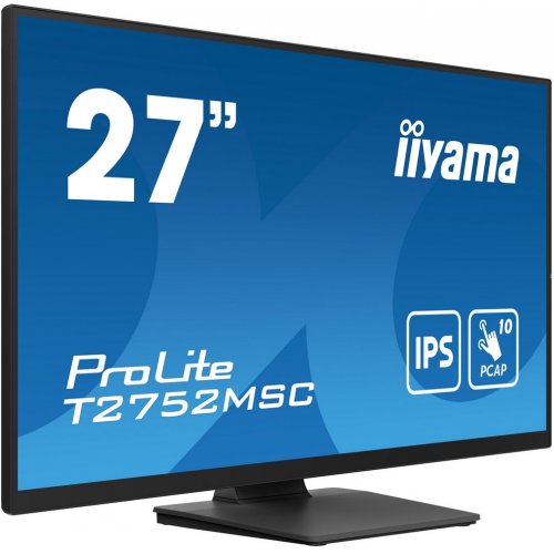 Купить Монитор Iiyama 27" ProLite T2752MSC-B1 Black - цена в Харькове, Киеве, Днепре, Одессе
в интернет-магазине Telemart фото