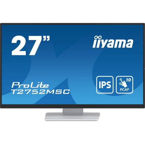 Купить Монитор Iiyama 27" ProLite T2752MSC-W1 White - цена в Харькове, Киеве, Днепре, Одессе
в интернет-магазине Telemart фото