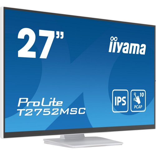 Купить Монитор Iiyama 27" ProLite T2752MSC-W1 White - цена в Харькове, Киеве, Днепре, Одессе
в интернет-магазине Telemart фото