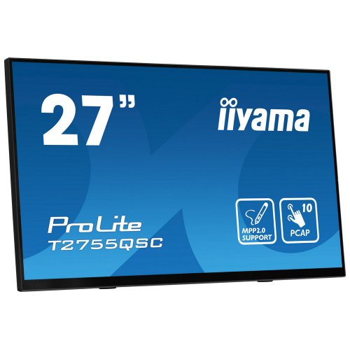 Купить Монитор Iiyama 27" ProLite T2755QSC-B1 Black - цена в Харькове, Киеве, Днепре, Одессе
в интернет-магазине Telemart фото