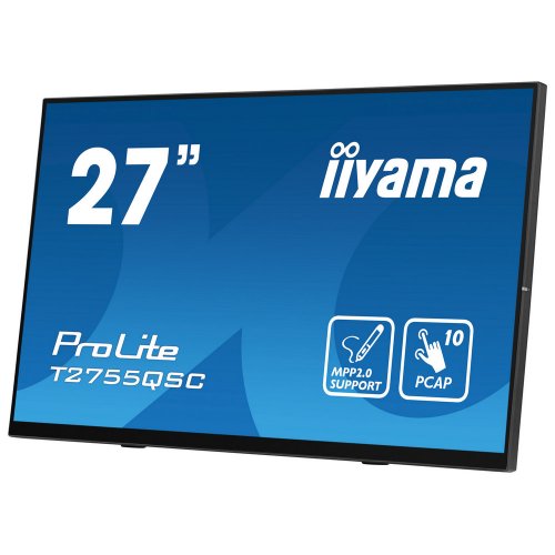 Купить Монитор Iiyama 27" ProLite T2755QSC-B1 Black - цена в Харькове, Киеве, Днепре, Одессе
в интернет-магазине Telemart фото