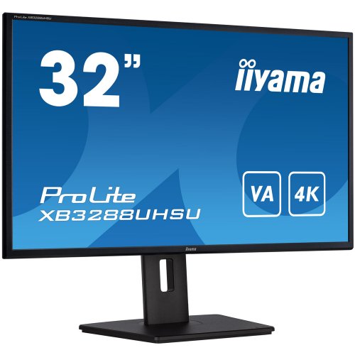 Купить Монитор Iiyama 31.5" ProLite XB3288UHSU-B5 Black - цена в Харькове, Киеве, Днепре, Одессе
в интернет-магазине Telemart фото