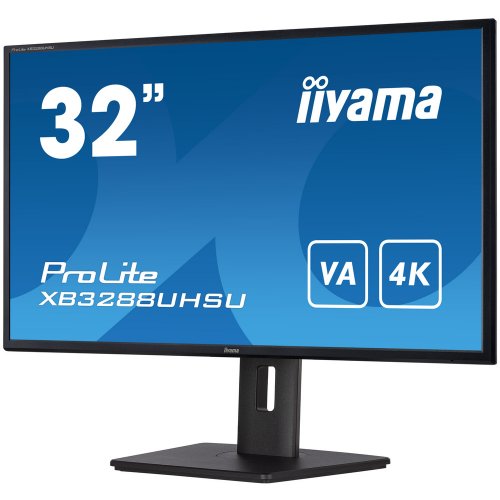 Купить Монитор Iiyama 31.5" ProLite XB3288UHSU-B5 Black - цена в Харькове, Киеве, Днепре, Одессе
в интернет-магазине Telemart фото