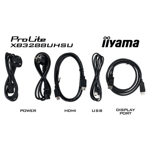 Купить Монитор Iiyama 31.5" ProLite XB3288UHSU-B5 Black - цена в Харькове, Киеве, Днепре, Одессе
в интернет-магазине Telemart фото