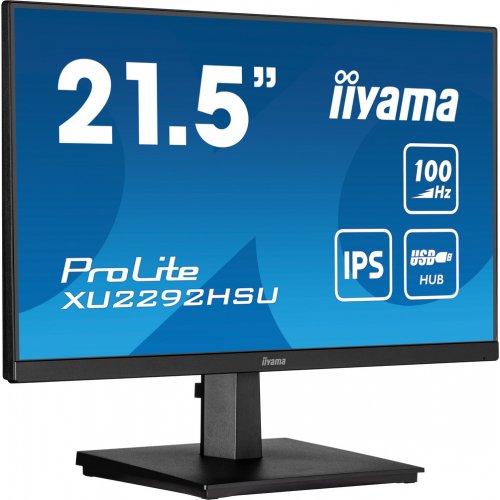 Купить Монитор Iiyama 21.5" ProLite XU2292HSU-B6 Black - цена в Харькове, Киеве, Днепре, Одессе
в интернет-магазине Telemart фото